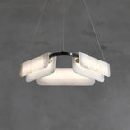 Delia Alabaster Chandelier 23.6''31.5'' by Bling Lighting Studio