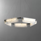 Delia Alabaster Chandelier 23.6''31.5'' by Bling Lighting Studio