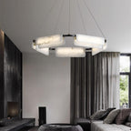 Delia Alabaster Chandelier 23.6''31.5'' by Bling Lighting Studio