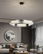 Delia Alabaster Chandelier 23.6''31.5'' by Bling Lighting Studio