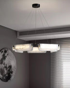 Delia Alabaster Chandelier 23.6''31.5'' by Bling Lighting Studio