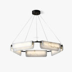 Delia Alabaster Chandelier 23.6''31.5'' by Bling Lighting Studio