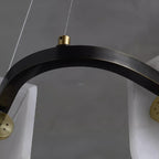 Delia Alabaster Chandelier 23.6''31.5'' by Bling Lighting Studio