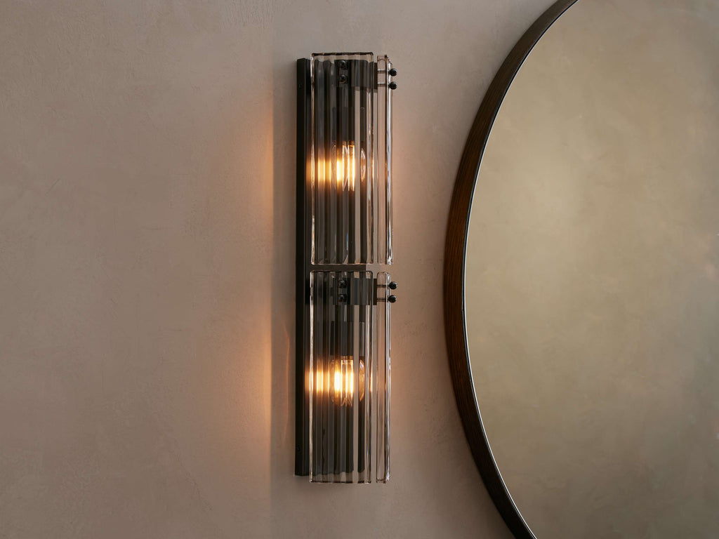 Delsie Double Sconce material and finish detail