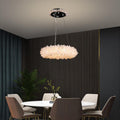 Derek Modern Rock Quartz Crystal Cluster Halo Chandelier by Bling Lighting Studio
