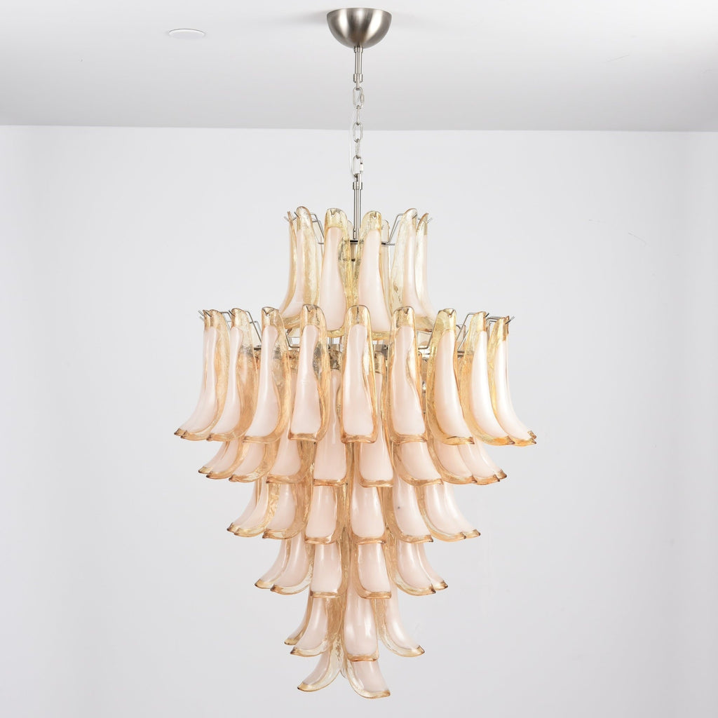 Designer Amber Cloud Murano Glass Petals Chandelier product image