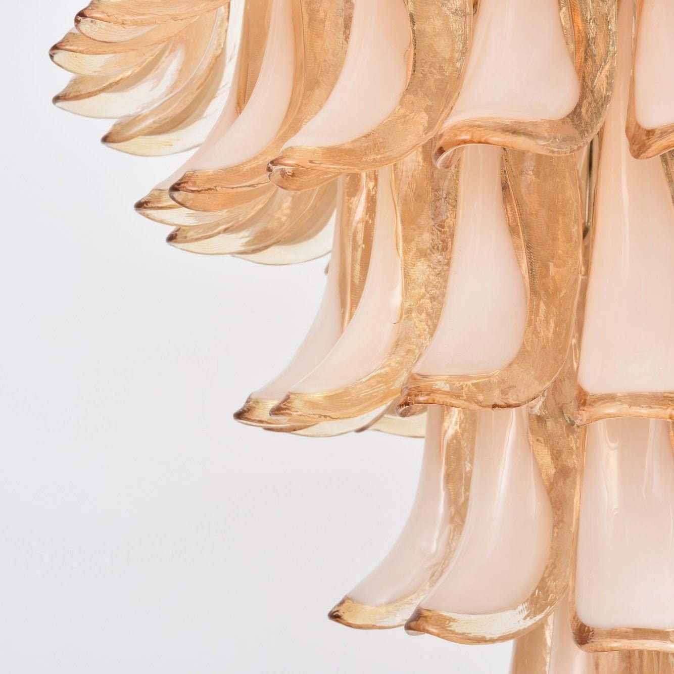 Designer Amber Cloud Murano Glass Petals Chandelier product image