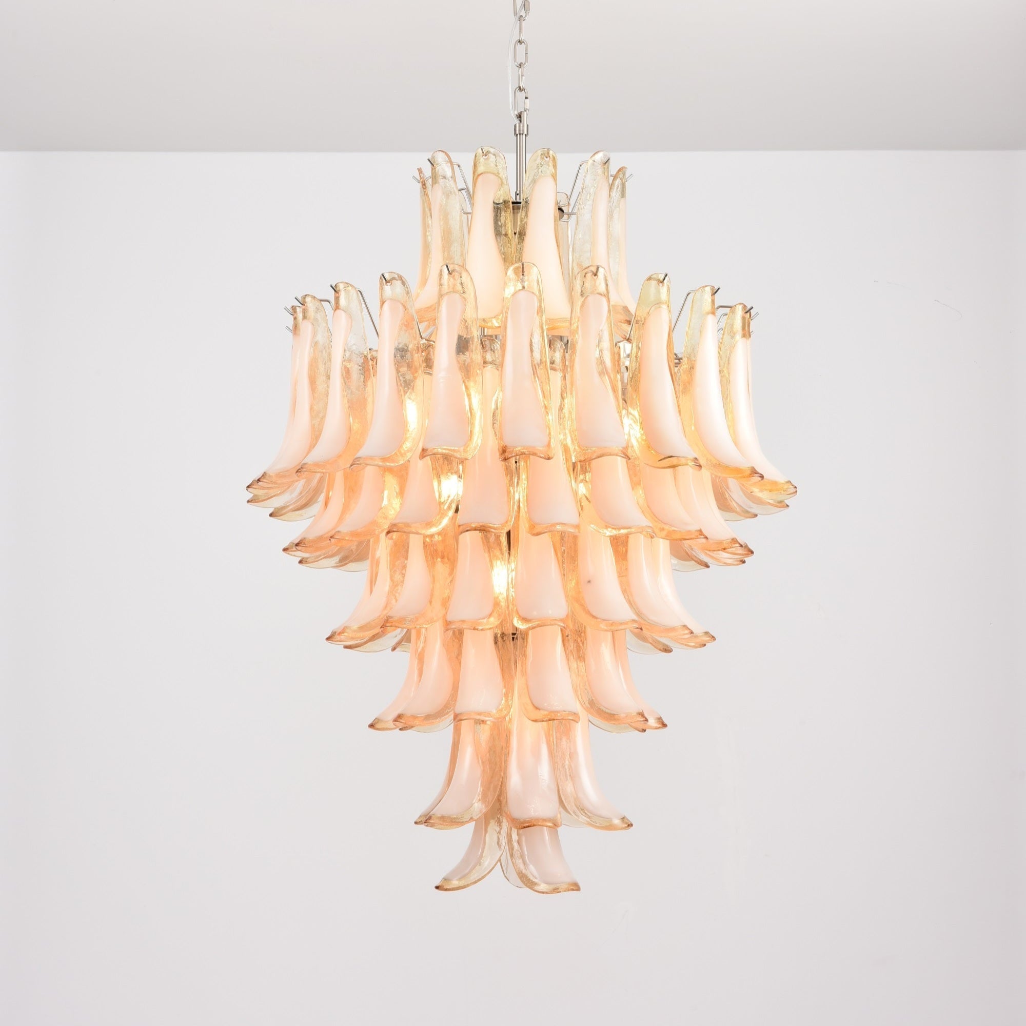 Designer Amber Cloud Murano Glass Petals Chandelier product image