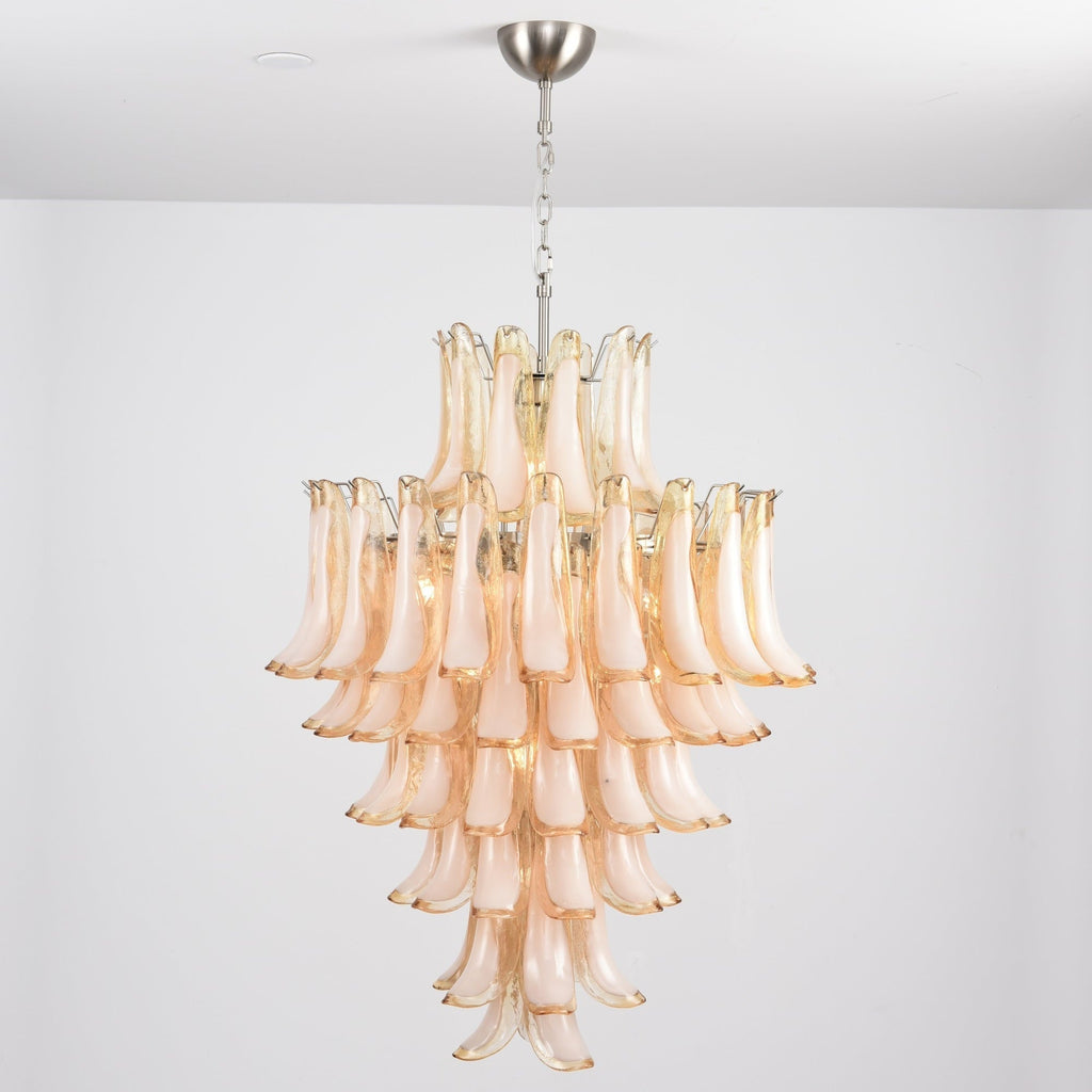 Designer Amber Cloud Murano Glass Petals Chandelier product image