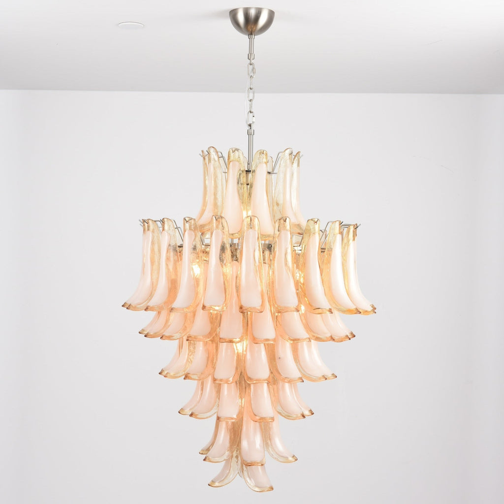 Designer Amber Cloud Murano Glass Petals Chandelier product image