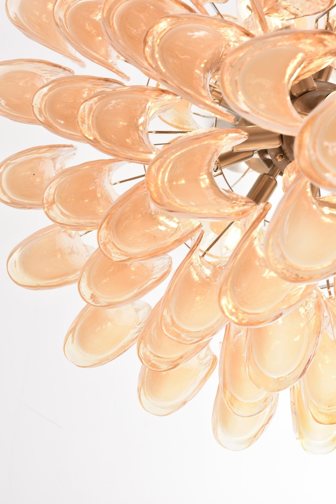 Designer Amber Cloud Murano Glass Petals Chandelier product image