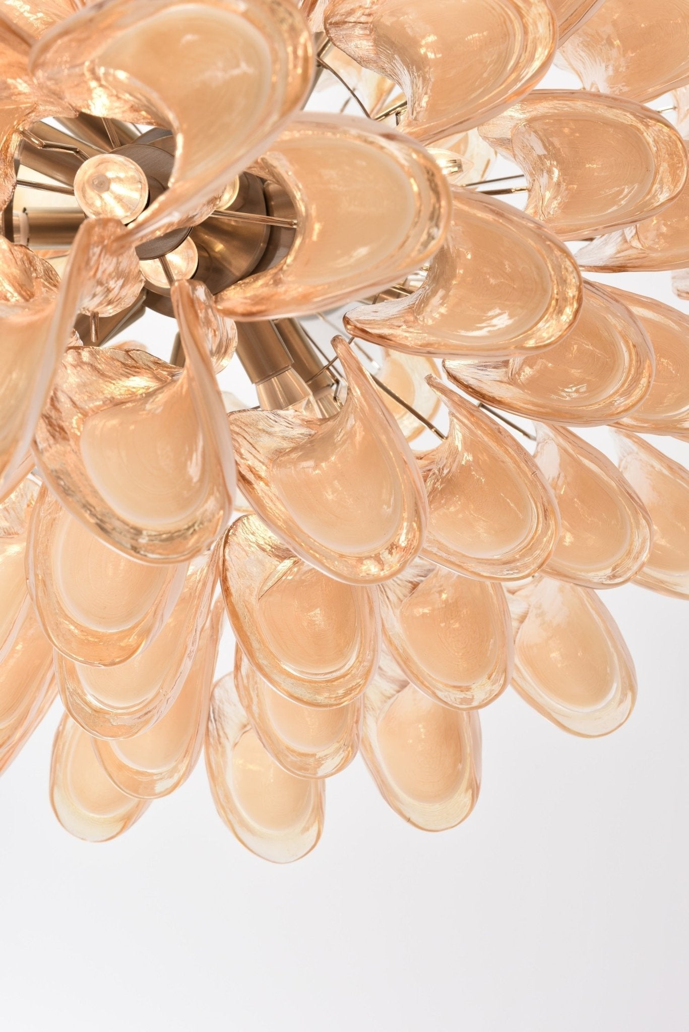 Designer Amber Cloud Murano Glass Petals Chandelier product image