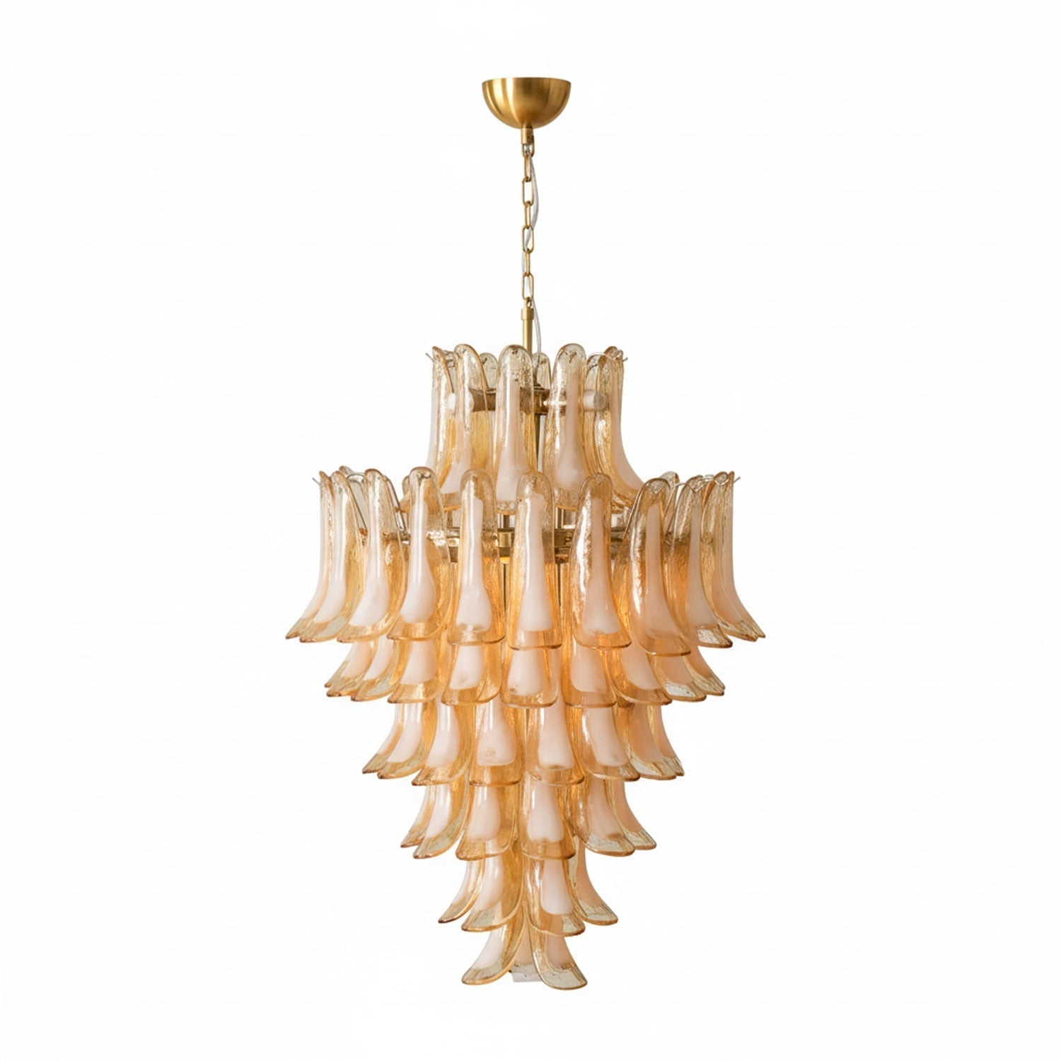 Designer Amber Cloud Murano Glass Petals Chandelier product image