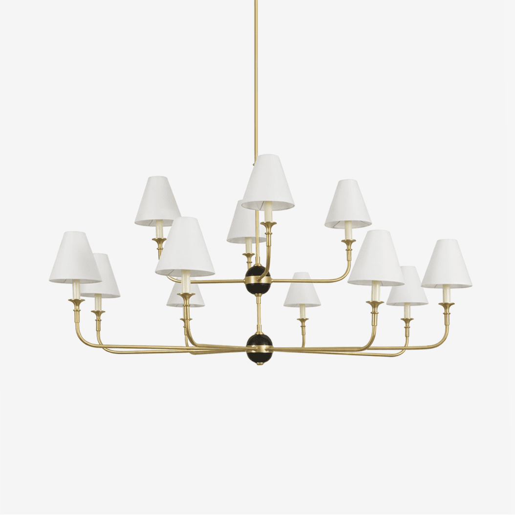 Designer Astris Brass Chandelier by Bling Lighting Studio