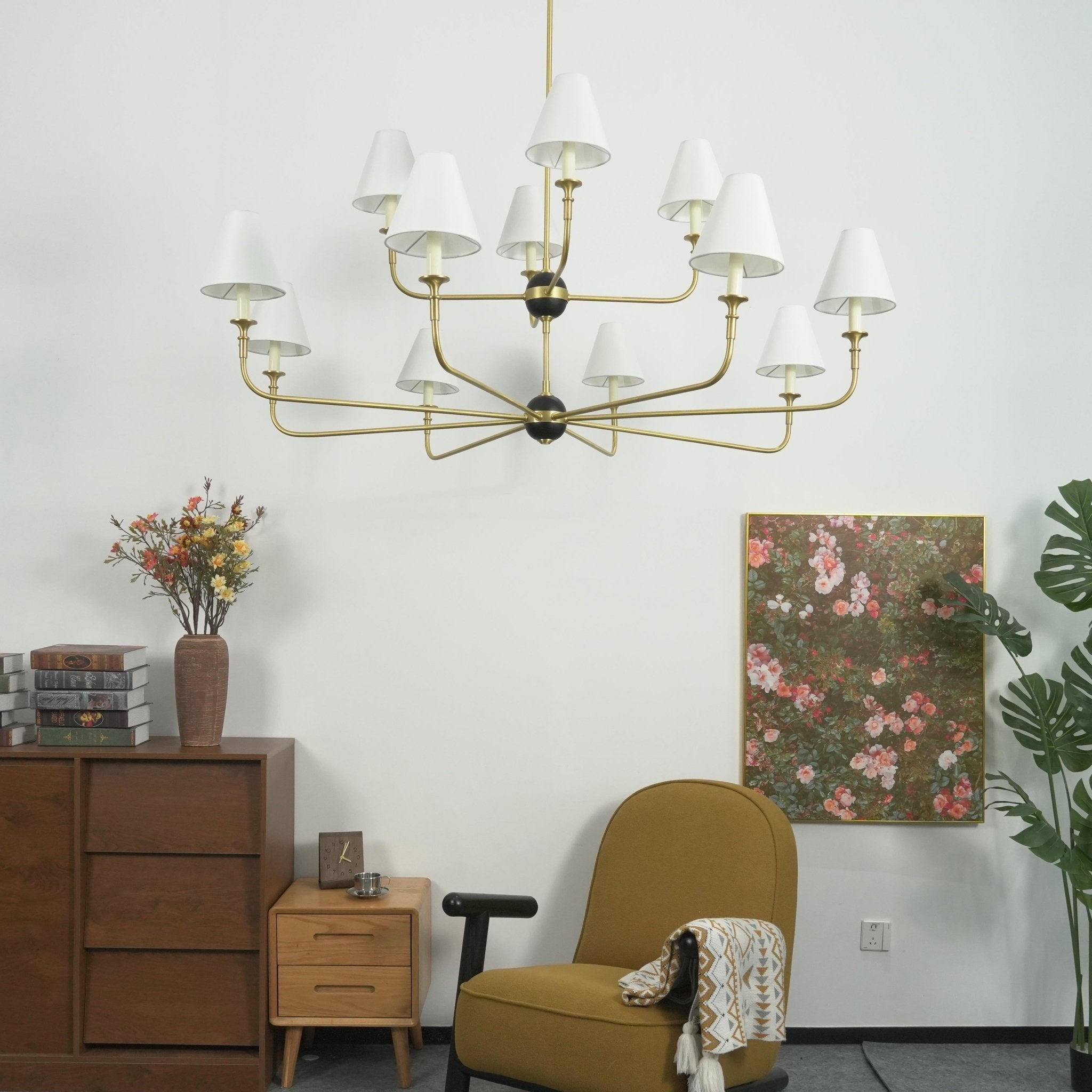 Designer Astris Brass Chandelier product image
