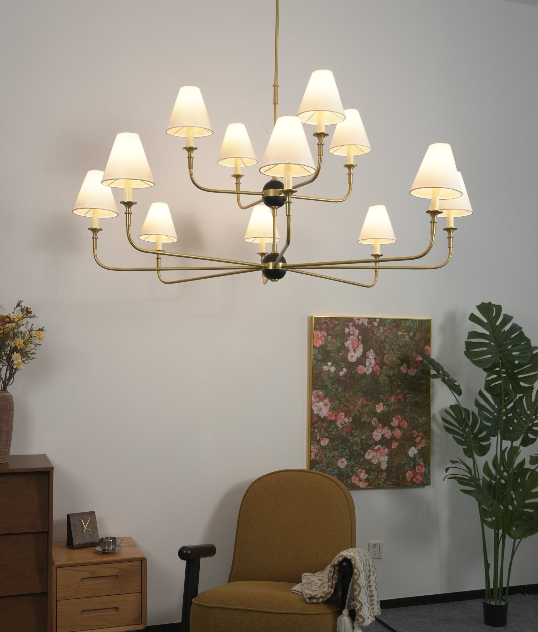 Designer Astris Brass Chandelier product image