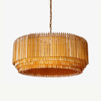 Designer Grande Amaro Drum Chandelier by Bling Lighting Studio