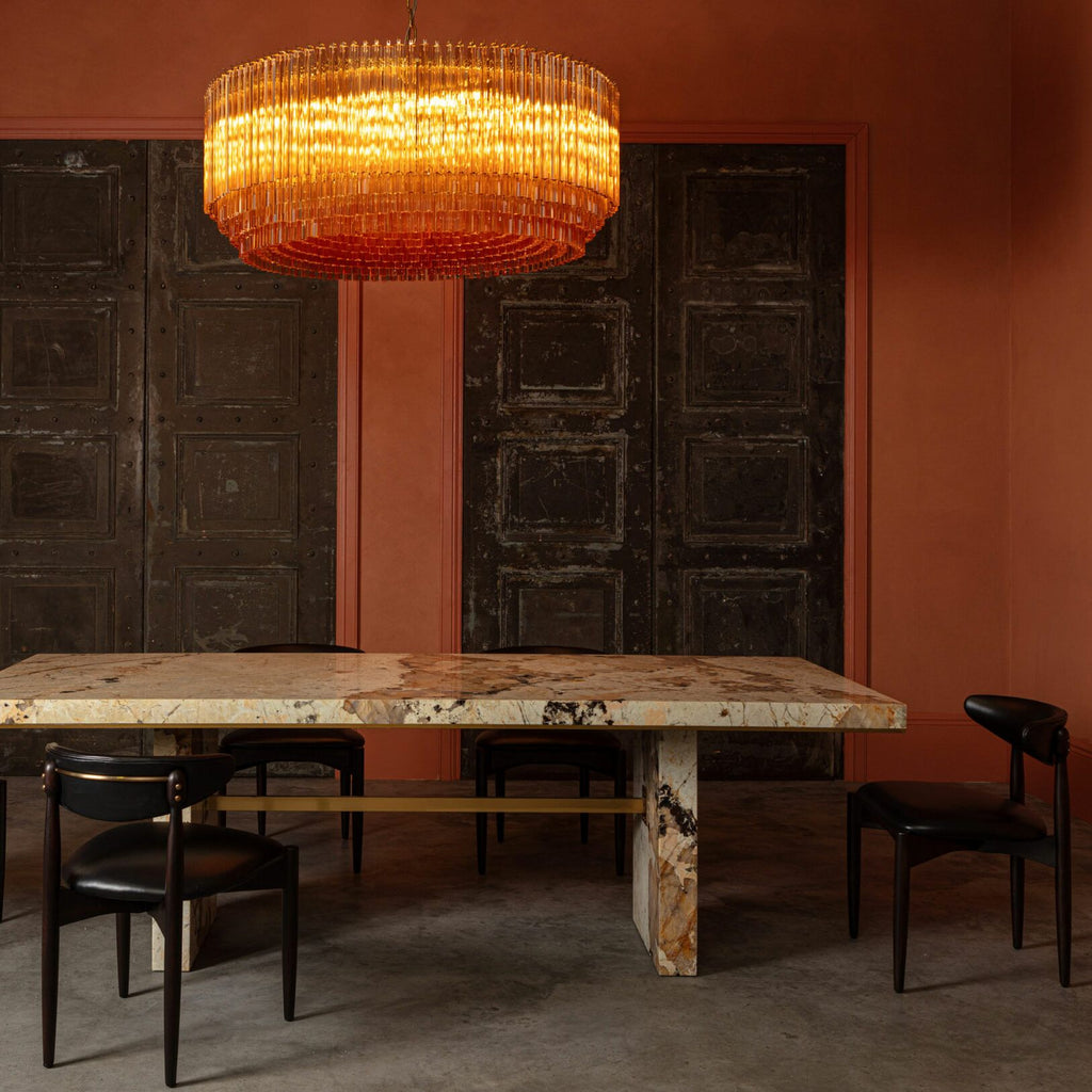 Designer Grande Amaro Drum Chandelier material and finish detail