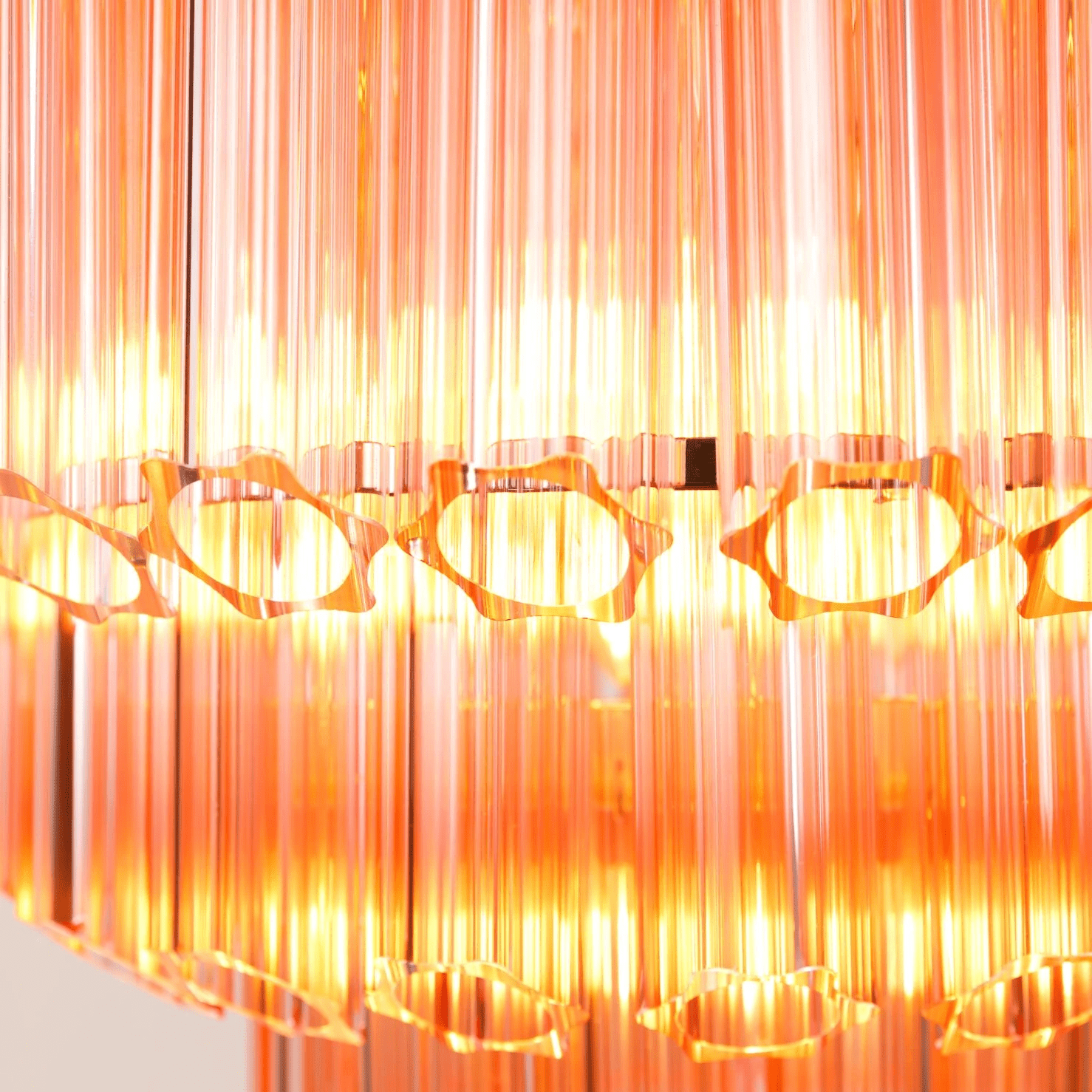 Designer Pink Palermo Murano Chandelier product image