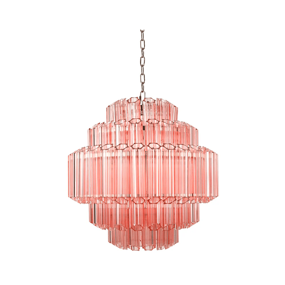 Designer Pink Palermo Murano Chandelier product image