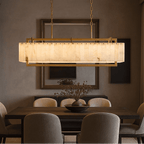 Valente Alabaster & Copper Modern Chandelier additional product view