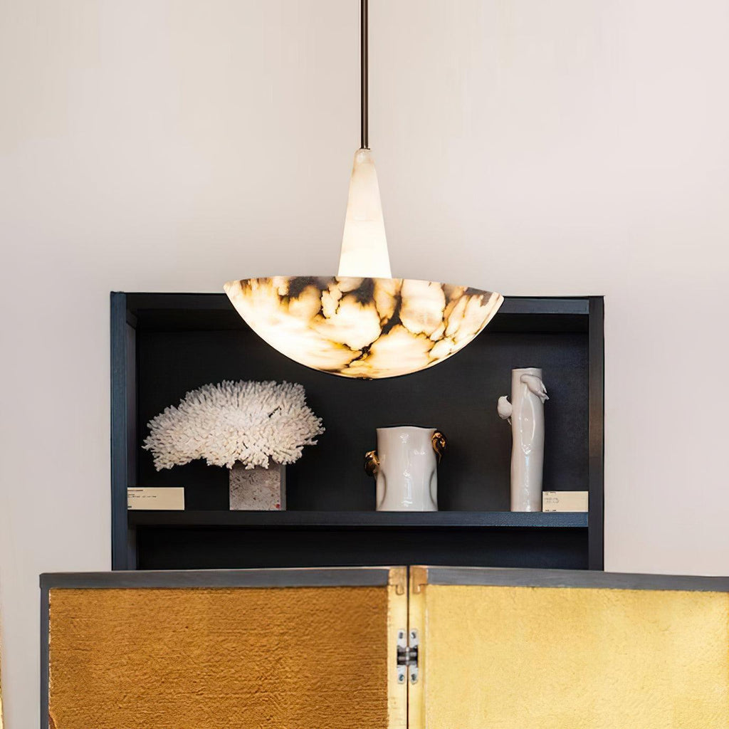 Domus Alabaster Chandelier by Bling Lighting Studio