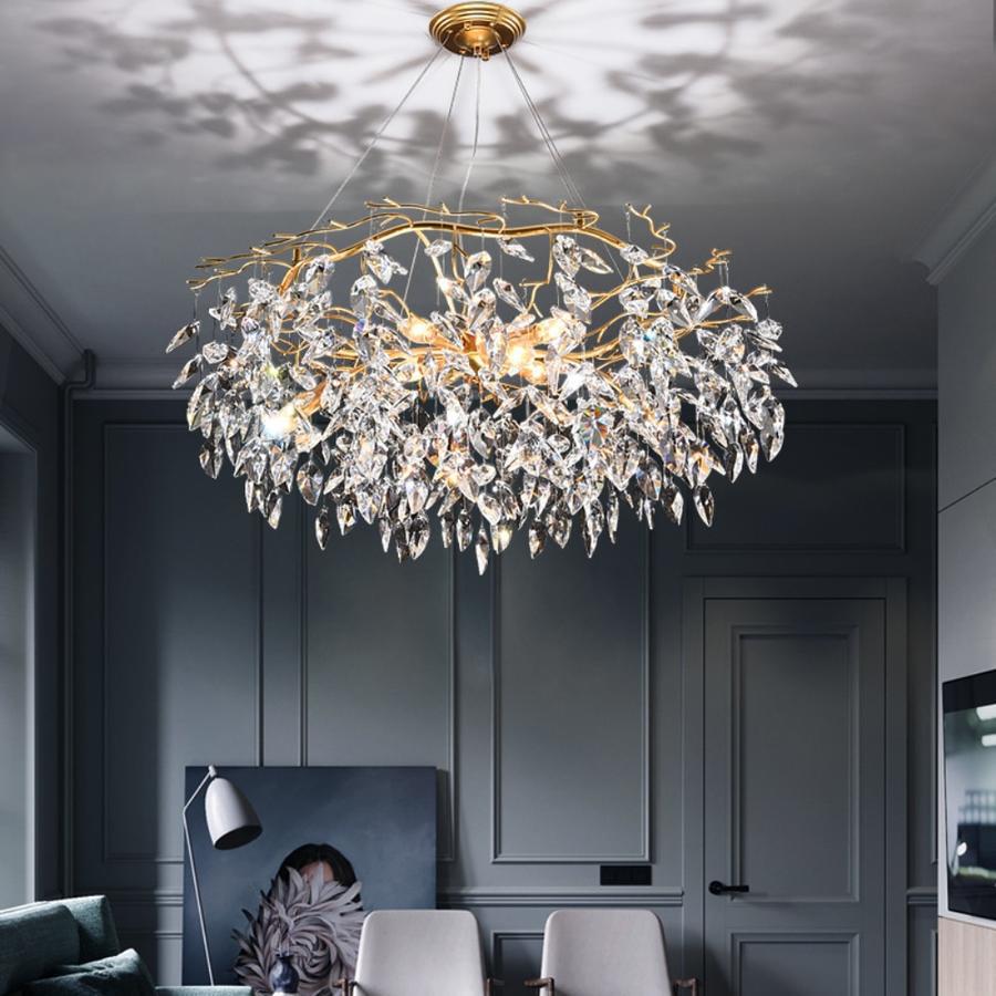 Doris Round Modern Branch Chandeliers by Bling Lighting Studio