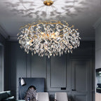 Doris Round Branch Chandelier for High Ceilings by Bling Lighting Studio