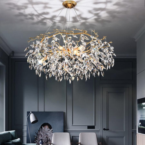 Doris Round Modern Branch Chandeliers by Bling Lighting Studio