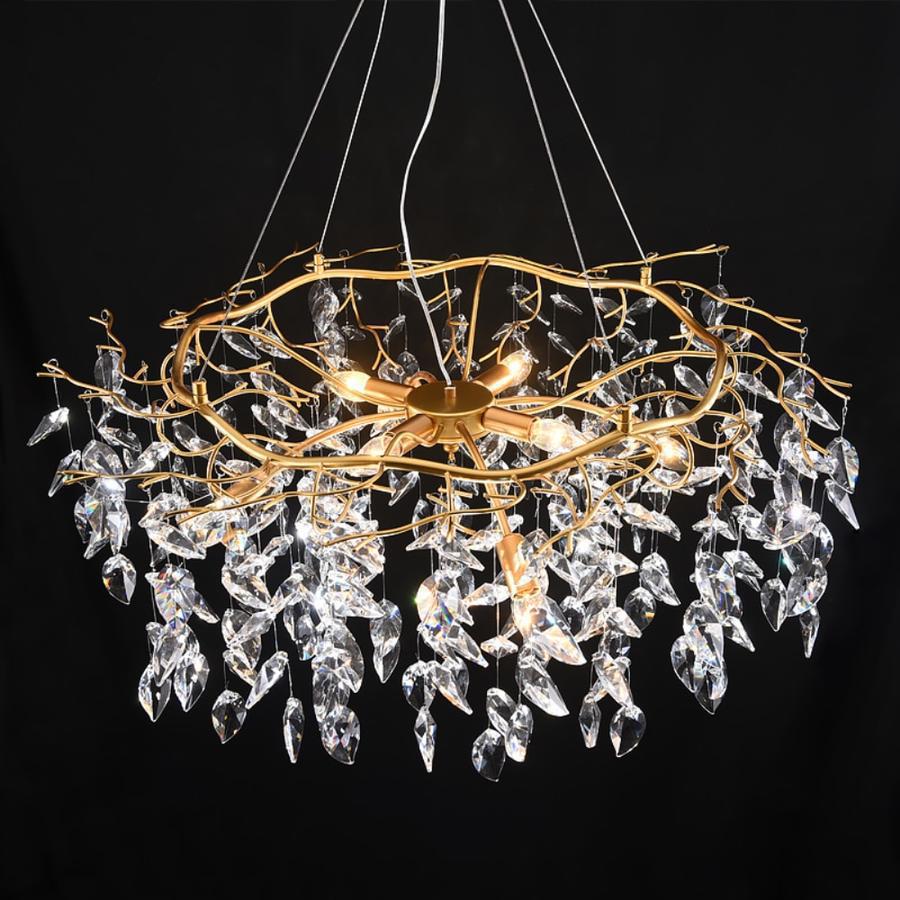 Doris Round Modern Branch Chandeliers by Bling Lighting Studio