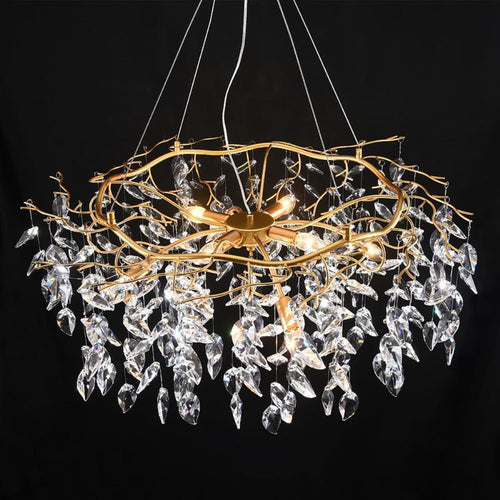 Doris Round Modern Branch Chandeliers by Bling Lighting Studio