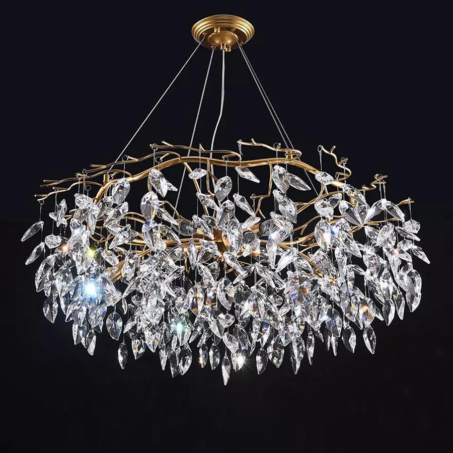Doris Round Modern Branch Chandeliers by Bling Lighting Studio