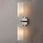 Double-Head Alabaster Wall Sconce