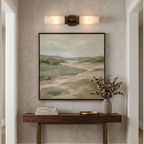 Double-Head Alabaster Wall Sconce