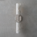 Double-Head Alabaster Wall Sconce