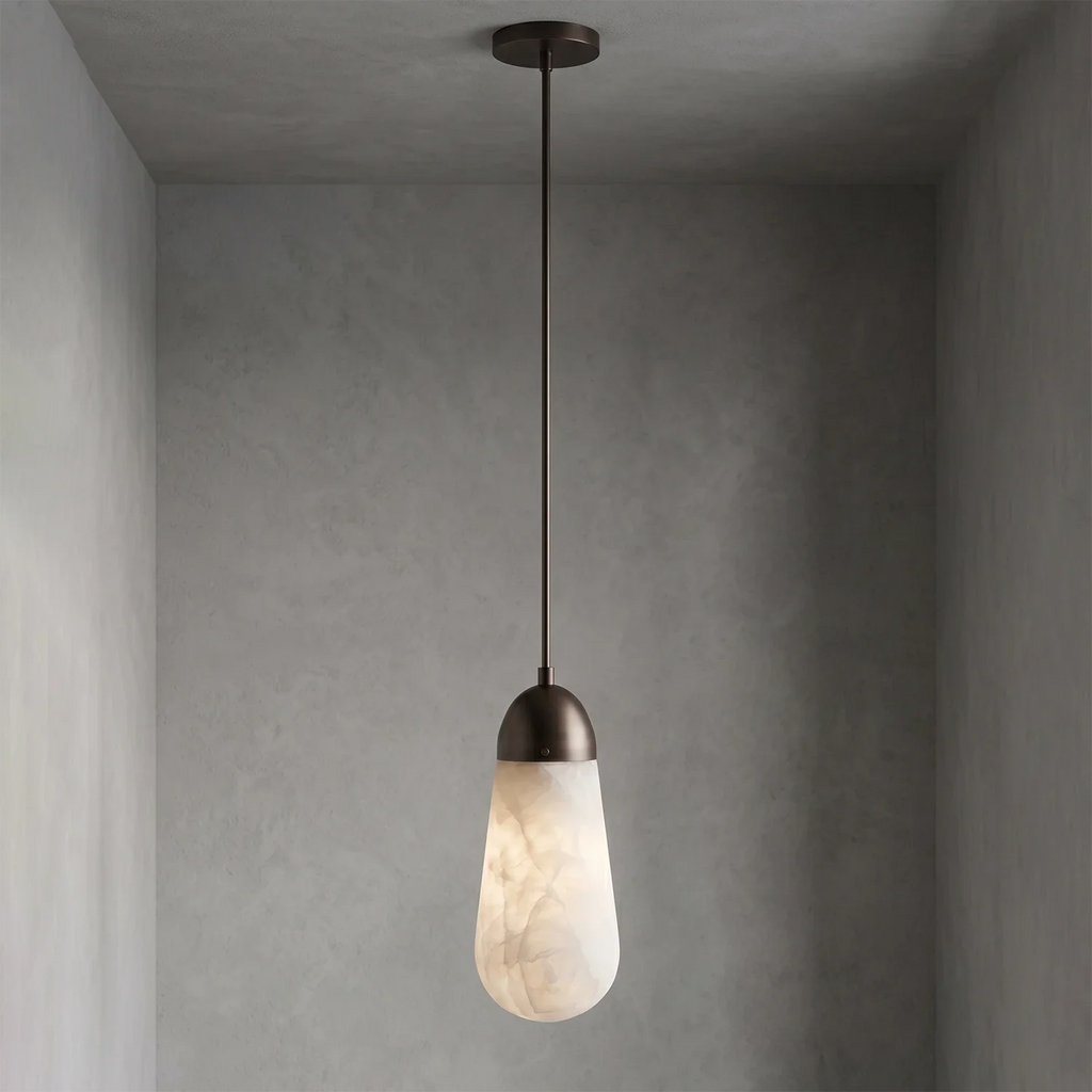 Droplet Natural Alabaster Multi-Chandelier