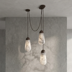 Droplet Natural Alabaster Multi-Chandelier