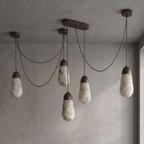 Droplet Natural Alabaster Multi-Chandelier