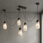Droplet Natural Alabaster Multi-Chandelier