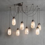Droplet Natural Alabaster Multi-Chandelier