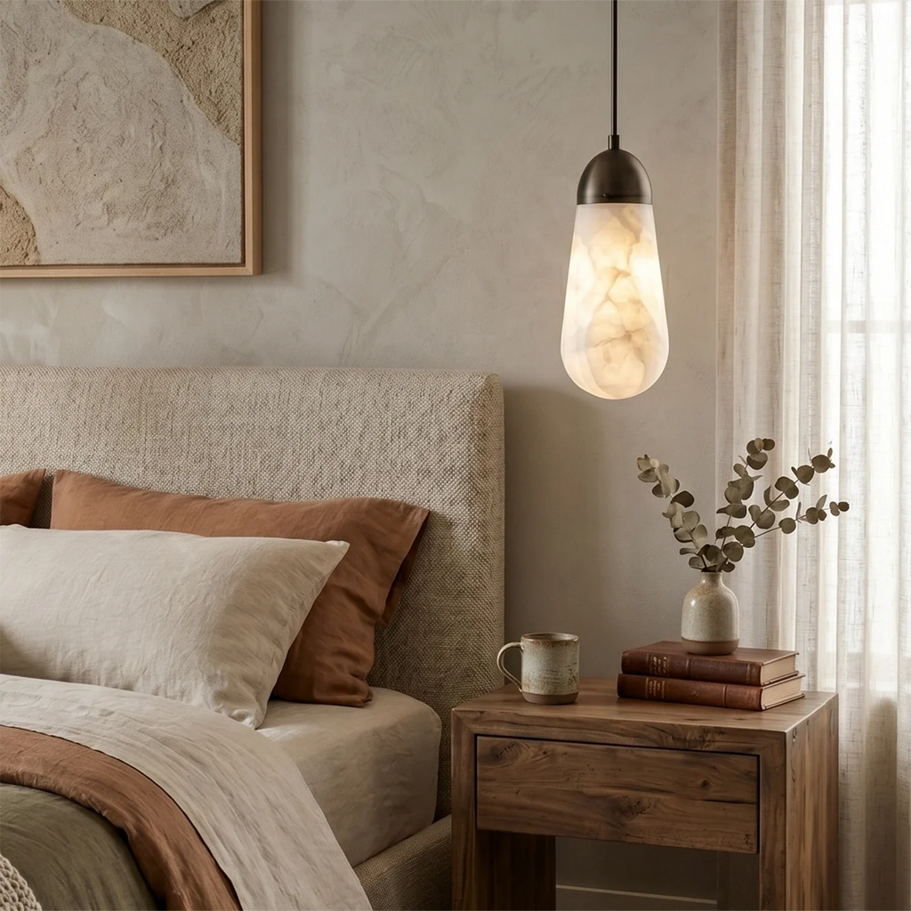 Droplet Natural Alabaster Multi-Chandelier