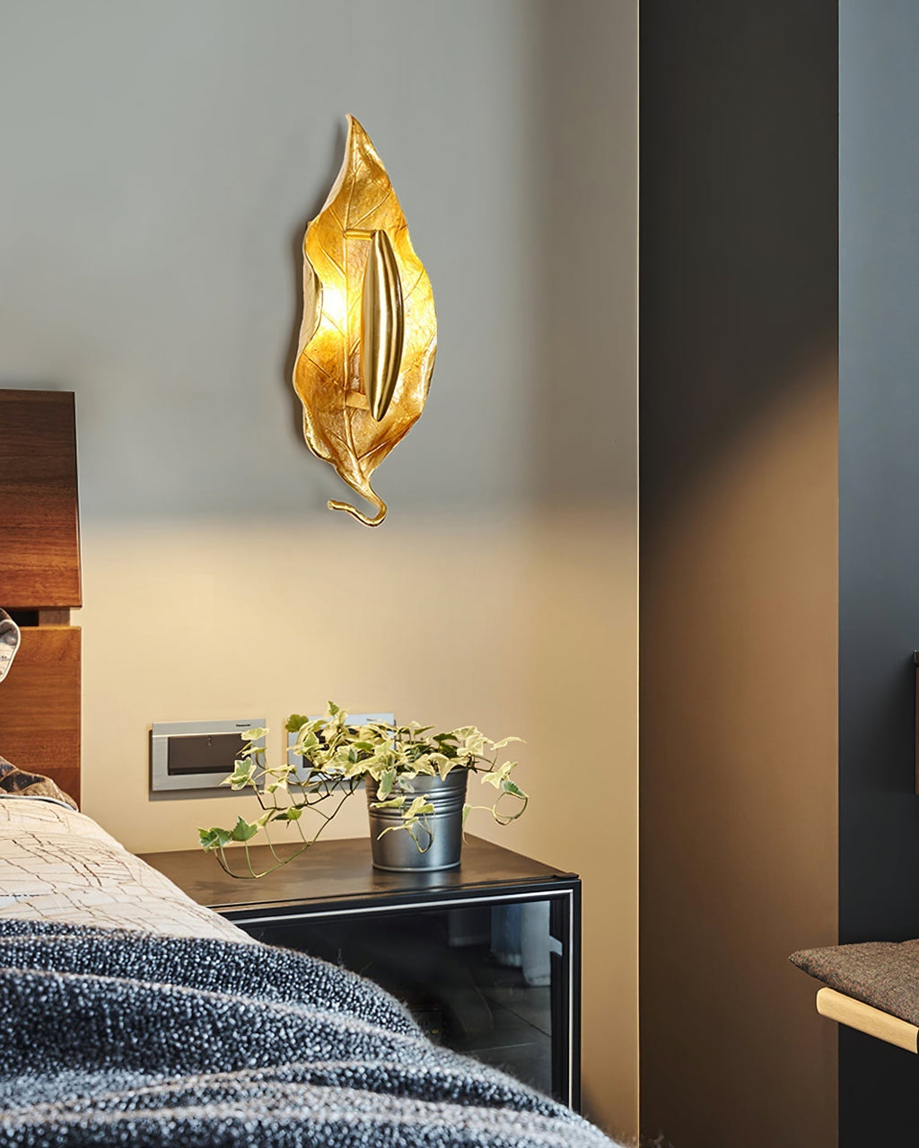 Dumaine Branch Wall Lamp material and finish detail