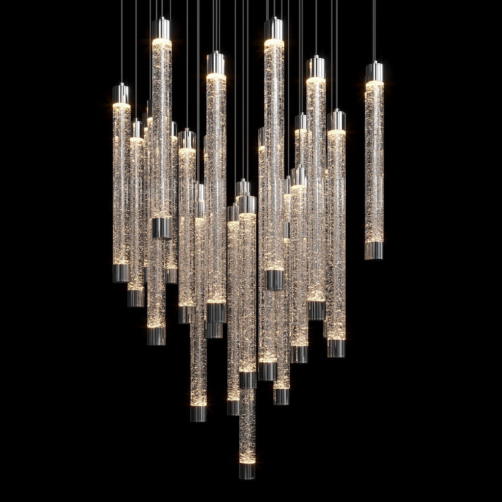 Bubble Tube Cascade Chandelier