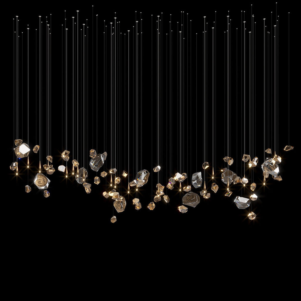 Champagne Crystal Meteor Chandelier