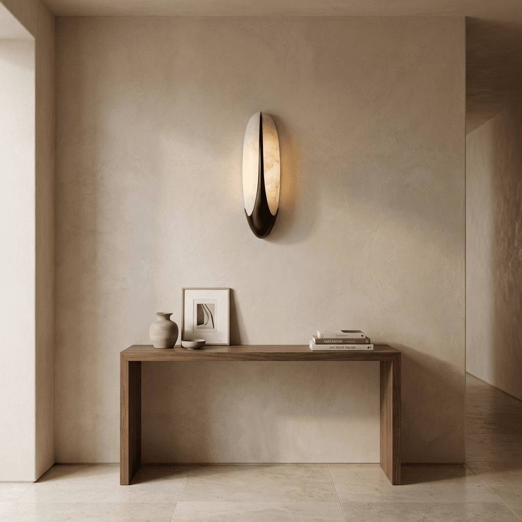 Elara Alabaster Wall Light by Bling Lighting Studio