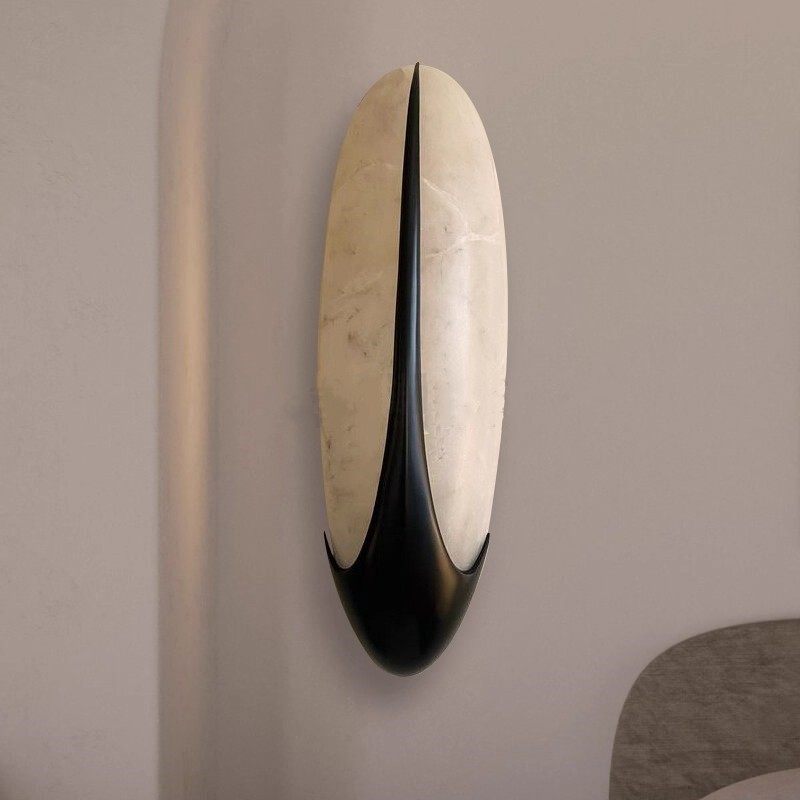 Elara Alabaster Wall Light by Bling Lighting Studio