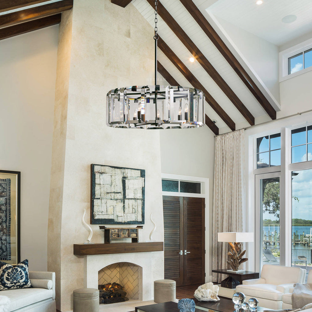 Elegant Amaya Round Chandelier 30" 38" 48" additional product view