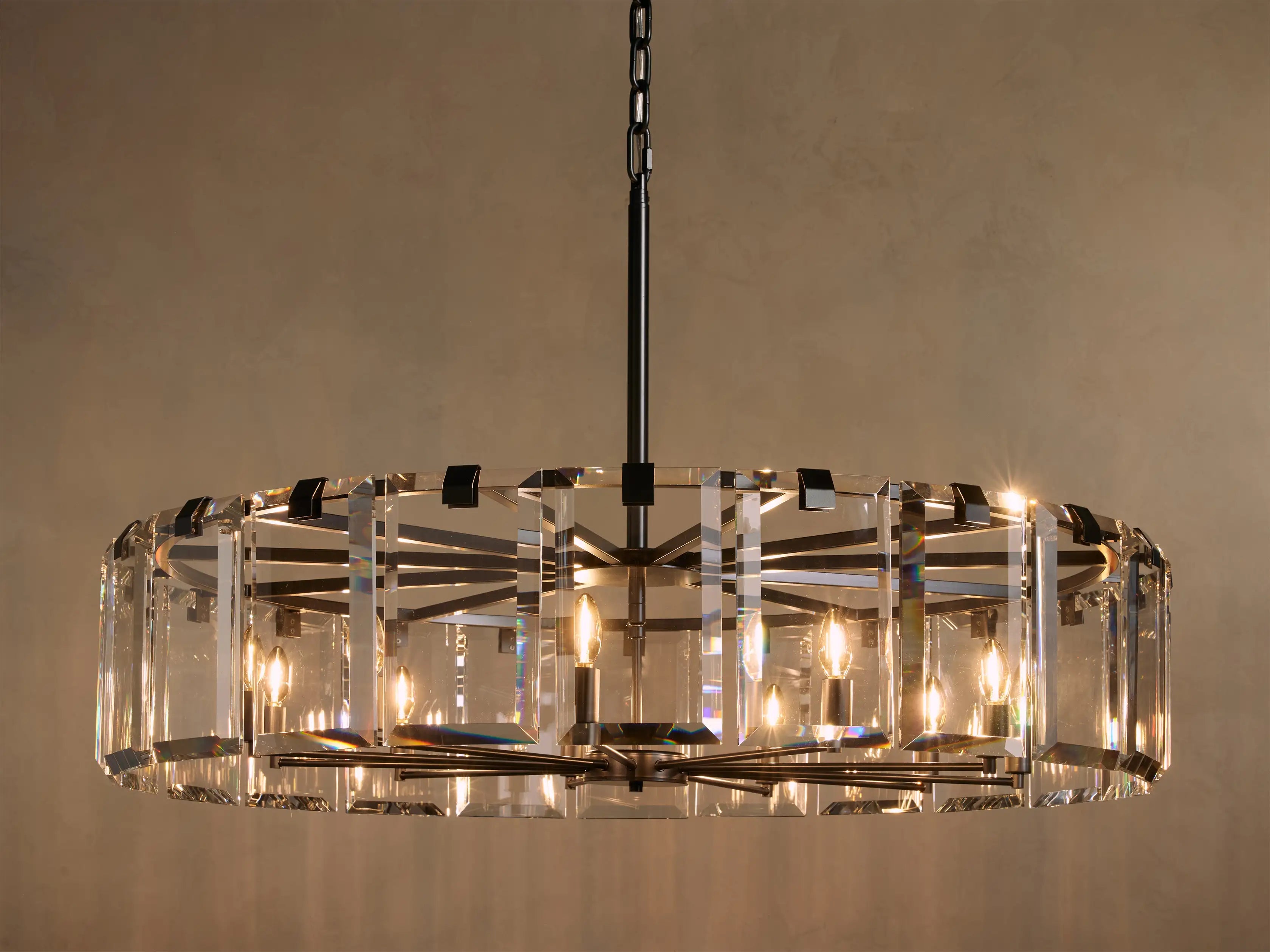 Elegant Amaya Round Chandelier 30" 38" 48" product image