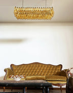 Elegant Amber Murano Poliedri Chandelier product image