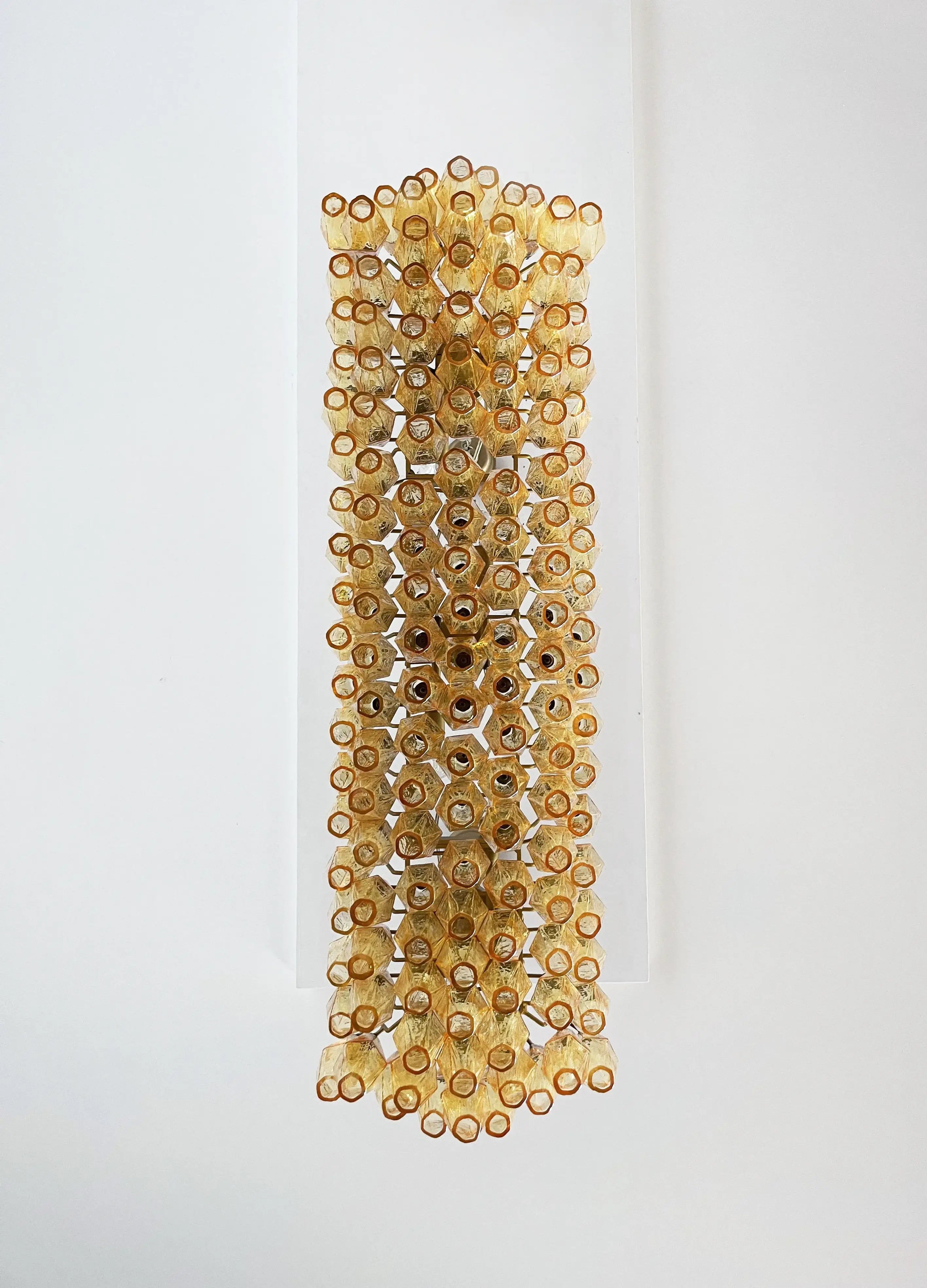 Elegant Amber Murano Poliedri Chandelier product image